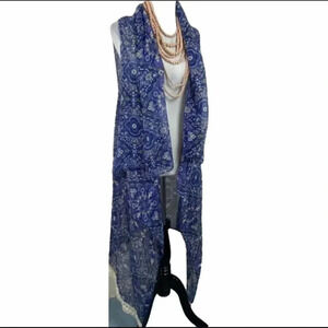Just Be OS Bohemian Blue print long‎ kimono